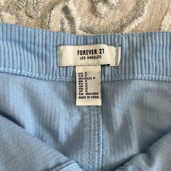 Forever 21 Blue Corduroy Mini Skirt - Picture 4 of 4